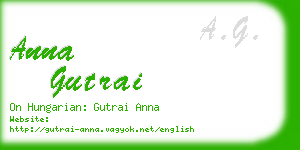 anna gutrai business card